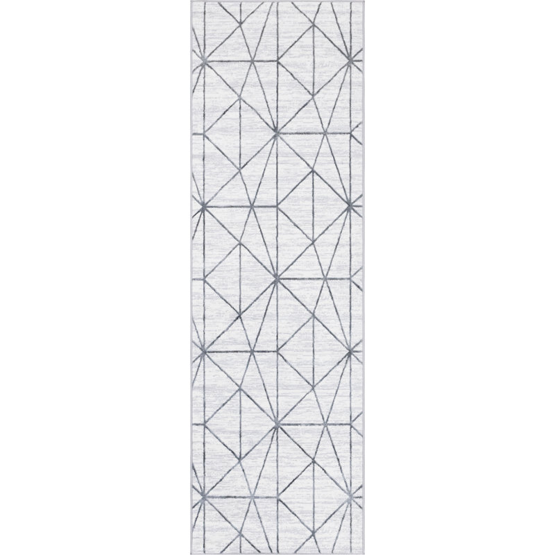 Nuangola Geometric Indoor Rug, Runner 3' x 10'