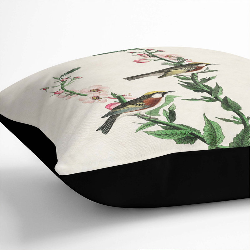 Square Throw Cushion, 40cm H x 40cm W x 15cm D, Black