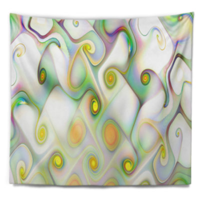 Abstrait magnifique motif fractal avec tapisserie tourbillonnant