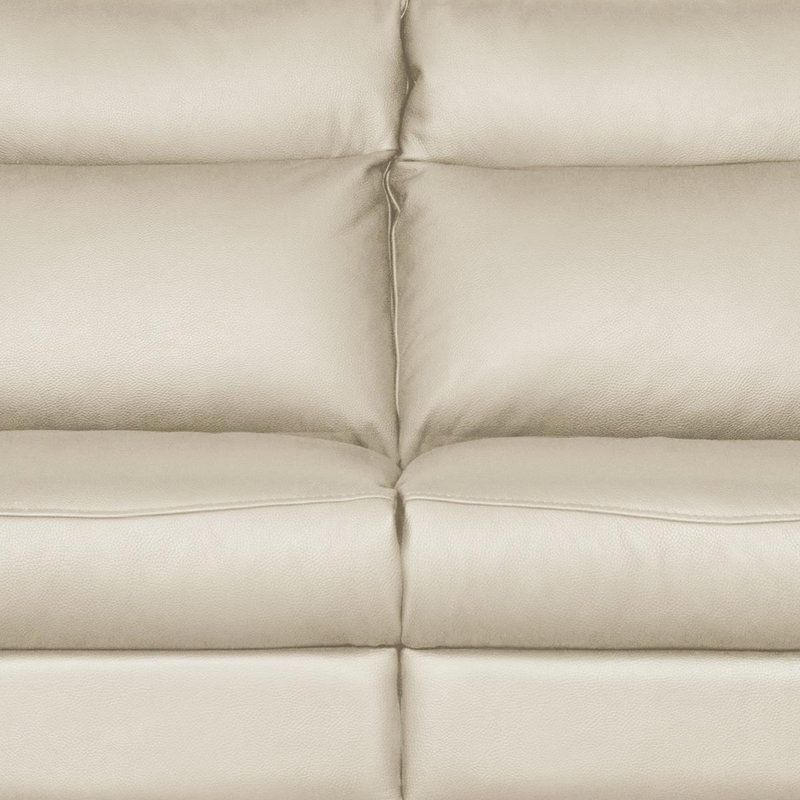 Edelweiss 2 Seater Genuine Leather Sofa, Cream