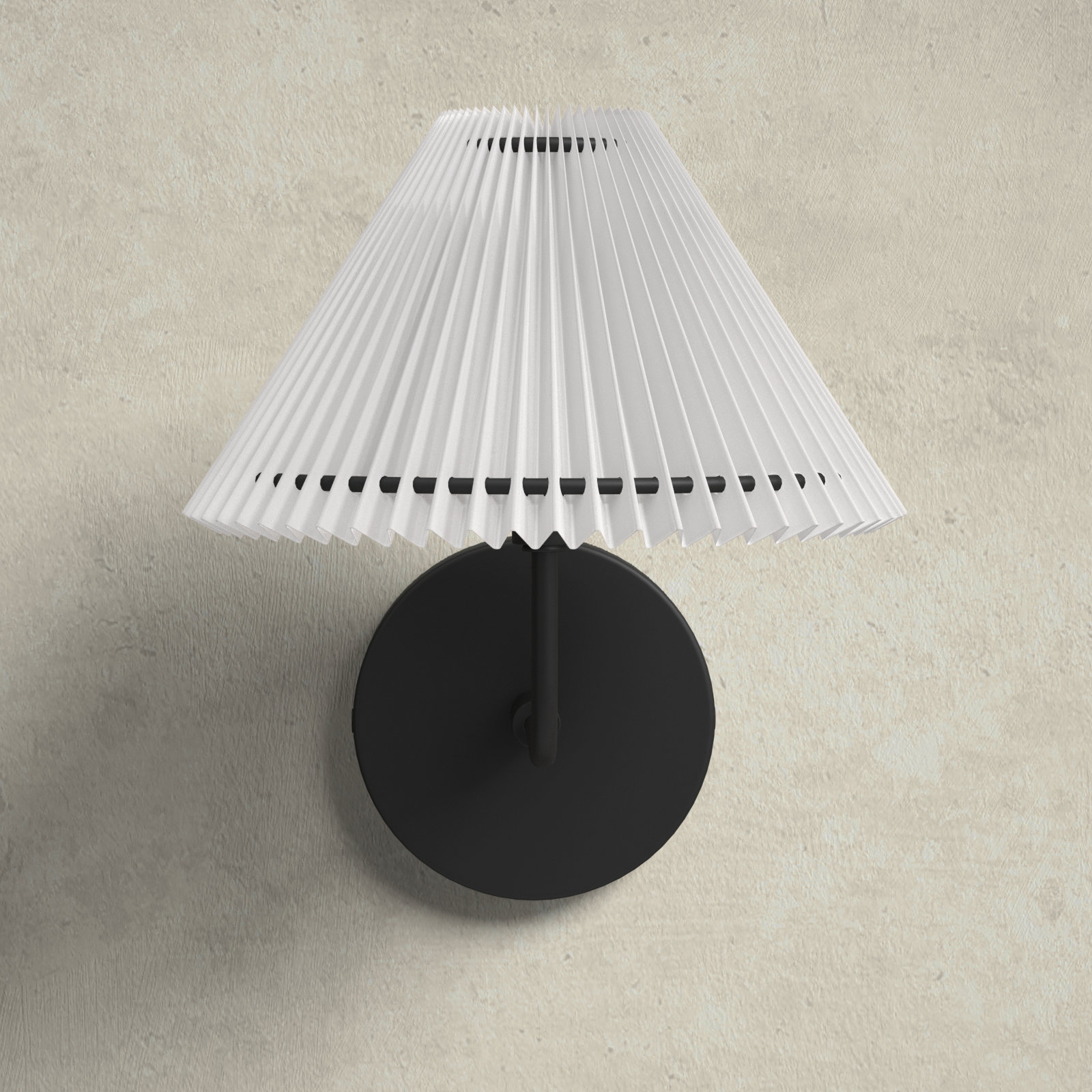 Pearson Single Light Armed Sconce, Matte Black