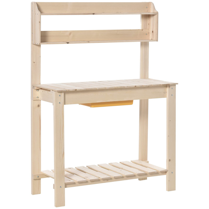 Orkney Fir Wood Potting Bench