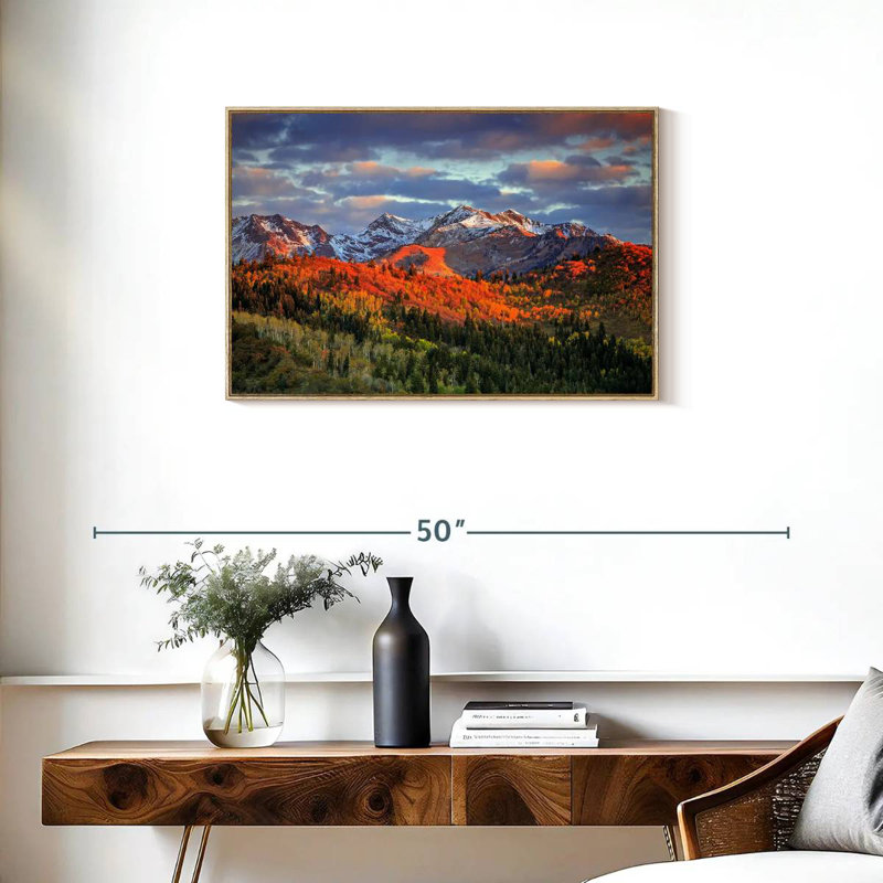 Mont Wasatch, Cadre flottant en bois naturel, 31 po x 21 po