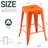 Kohki 24" Counter Stool Metal Bar Stools Counter Height Barstools Backless Indoor/Outdoor Bar Stools Kitchen Counter Stools Chairs(Set of 2)-1521817822-1521817809