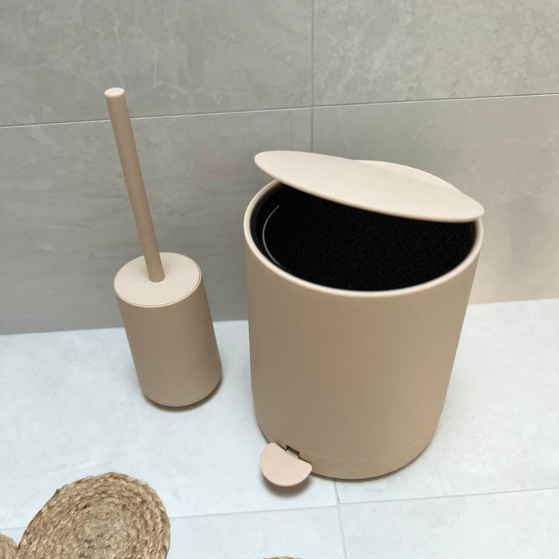 Canette de salle de bain avec couvercle à fermeture lente , Sand