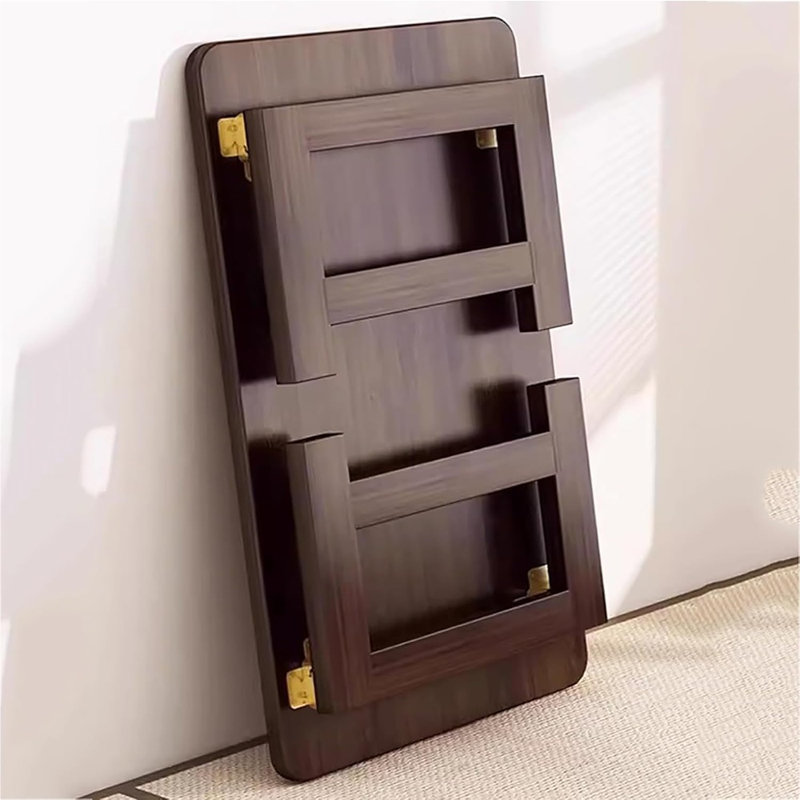 Japanese Low Floor Table Folding Coffee Tables Wood Foldable Tab...