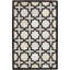 Area Cowhide Geometric Area Rug in Cola/Cream-157295826