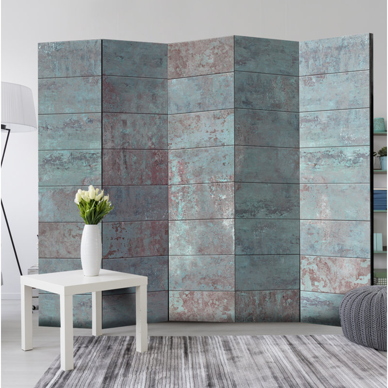 Celie Solid Wood Folding Room Divider, 5