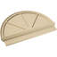 Demi-rond signature fronton en uréthane, brun clair apprêté-102752327-113057100-113221389