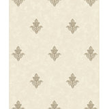 Emporium Metallic Mehndi Motif 3D Embossed 33' L x 21" W Wallpaper Roll