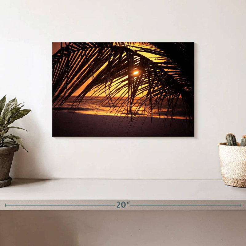Aruba Palm Gillard Sunset, 8" H x 12" W