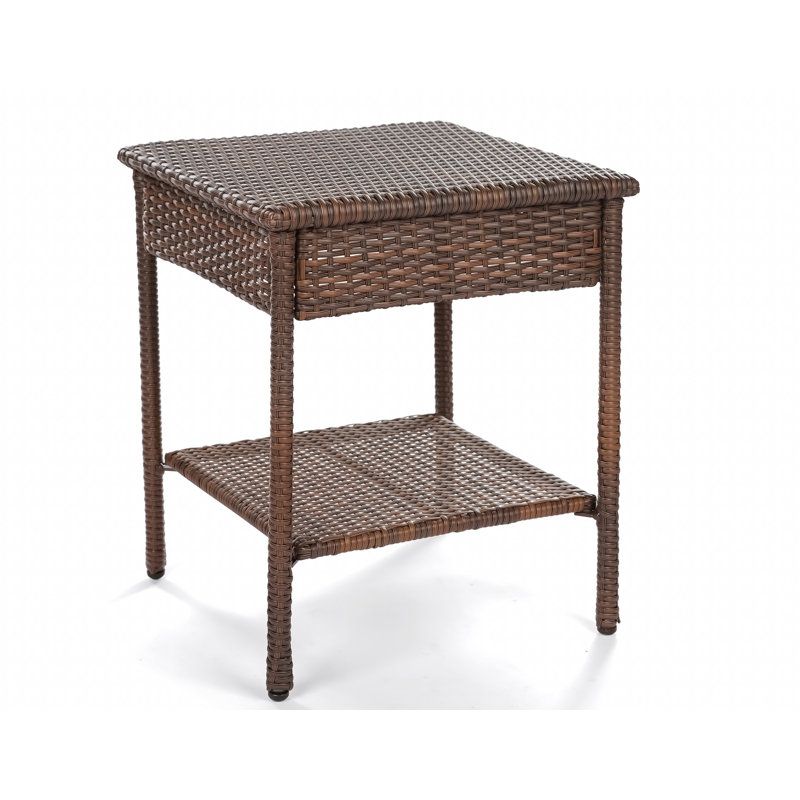 Rushford Square Metal Outdoor Side Table , 22'' in. W 22'' in. D