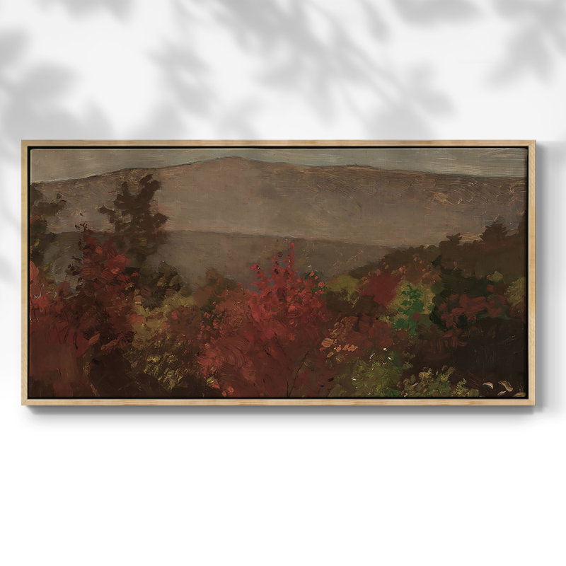 Série paysage - CDLX III - Toile tendue avec châssis encadré - Prêt à être accroché, H 17 po x l 33 po, Naturel
