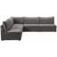 Canapé modulaire en velours réversible de 107 po Ensoll-1204927662