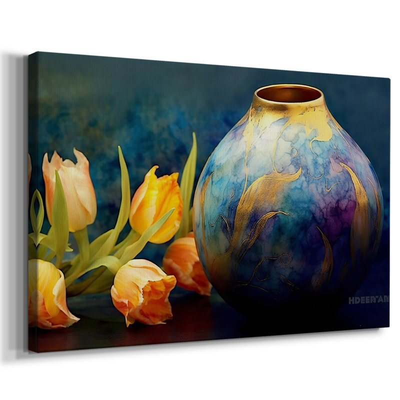 Floral Series-XCV III - Cavas enveloppés de galerie, 8 x 12
