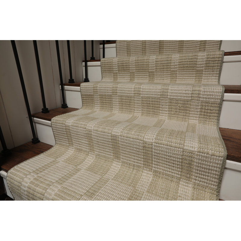 Tapis en laine fait à la main sur mesure, Tapis de couloir 2 pi 7 po x 31 pi