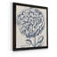 Indigo floral sur lin III - Toile encadrée de qualité supérieure - Toile encadrée de qualité supérieure - reproduction de cadre photo-2080313911-2143341345-2080313910