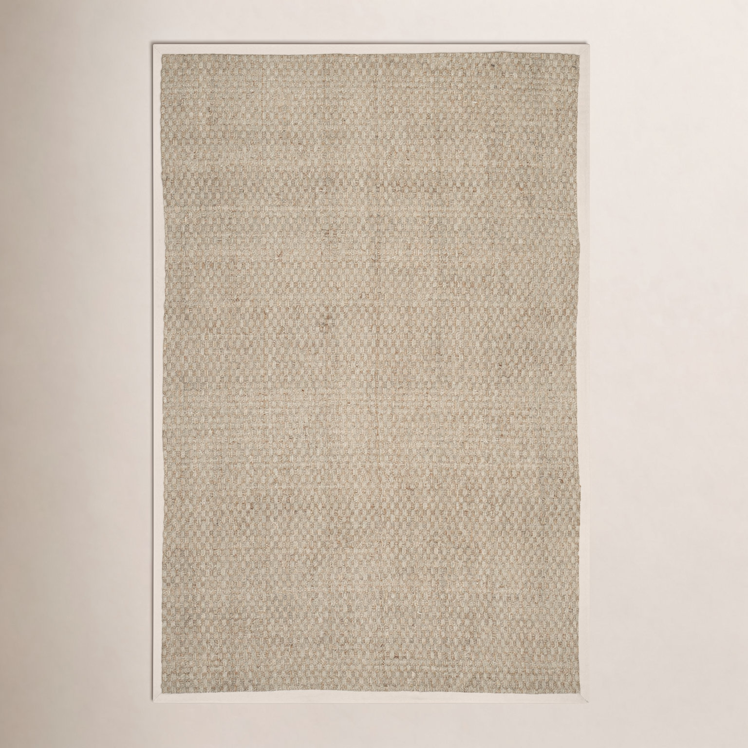 Dollard Natural Ivory Seagrass Rug, Rectangle 6' x 9'