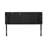 King Bed Headboard With Contemporary Fabric And Height Adjustment Sized Waffle Stitch Black Appearance-878694368