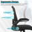Game Chairsr, Ergonomic Desk Chair Breathable Mesh Chair With Adjustable High Back Lumbar Support Flip-Up Armrests, Executive Rolling Swivel Comfy Task Computer Chair For Home Office