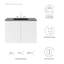 Meuble-lavabo mural gris de 36 po Bryn-52878974-52878912