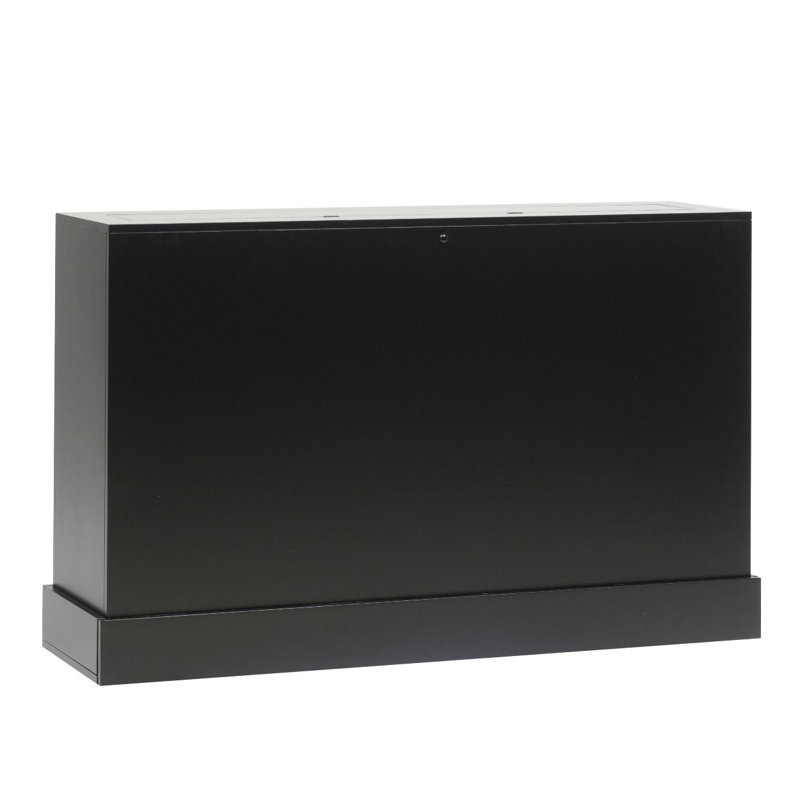 Azura Solid Wood TV Stand for TVs up to 65", Black, 37.25"H x 60"L x 18"W