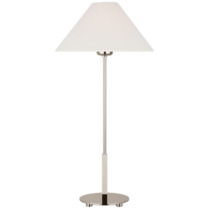 Hackney Cordless LED Buffet Table Lamp by J. Randall Powers, Polished Nickel