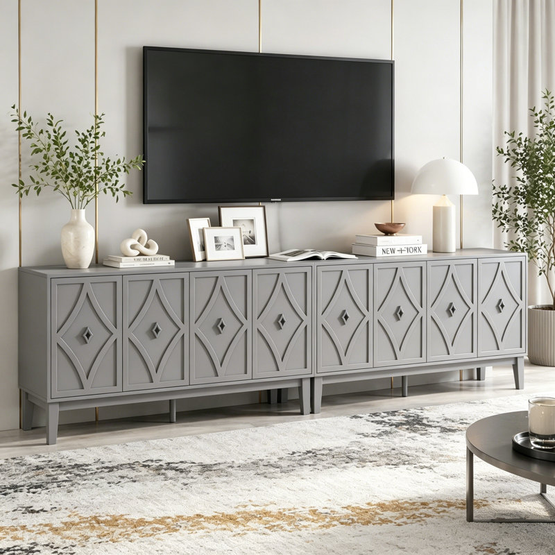 Armoire de rangement vintage 4 portes