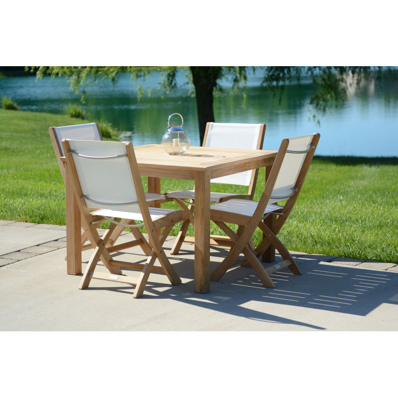 Newport 42" Teak Outdoor Square Dining Table