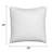 Pack of 2 Sunbrella® Outdoor Throw Pillows, Square Throw Pillows Inserts with Covers, Decorative Couch Pillows-124659270-124659269