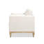 Fauteuil de style campagne moderne Knox, velours beige performance 36 po Knox-1013808316