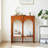 Retro Cherry Wood Color Solid Wood Console Table-97338949-97338969