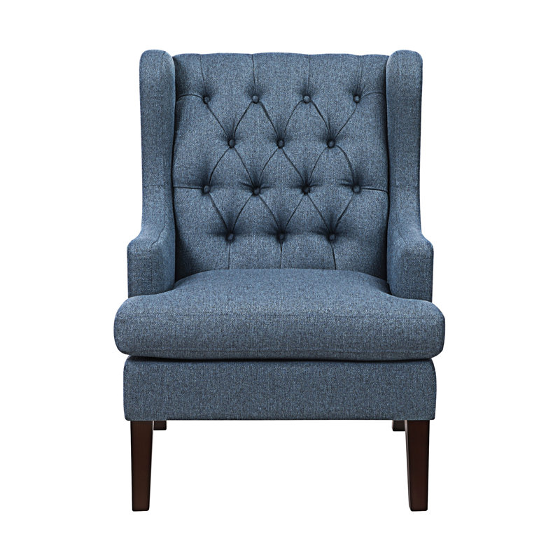1Pc Accent Chair, Blue