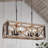 Gatlin 8 - Light 27'5'' W Modern Farmhouse Statement Rectangle Dining Room Chandelier