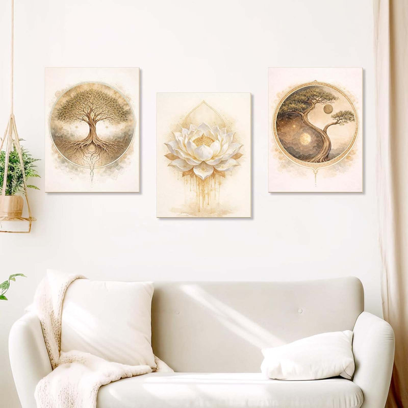 3 Piece Wrapped Canvas Wall Art