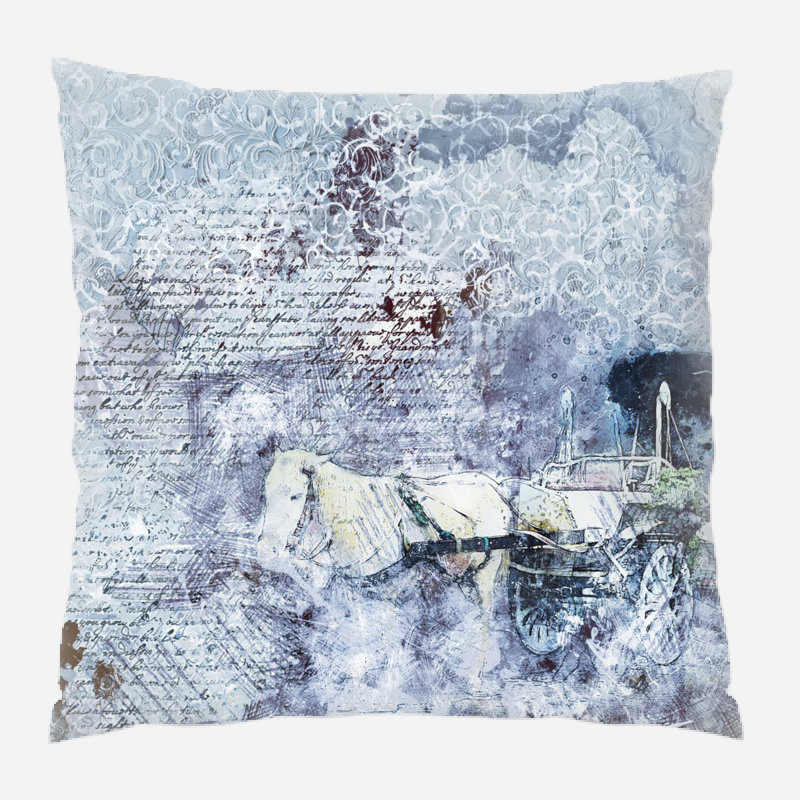 Housse de coussin d'extérieur carré Monica, Microsuède, Intérieur