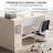 Okeysen Modular 4 Person Bar Height Benching Workstation with Storage & Outlets, Stand Up Desk For Office