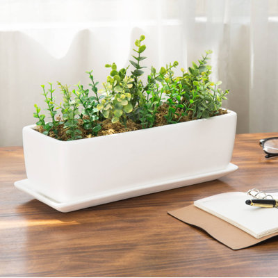 Boîte à fleurs en céramique