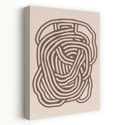 Tangled Abstract Lines Abstract Contemporary Minimalist Wall Art Print