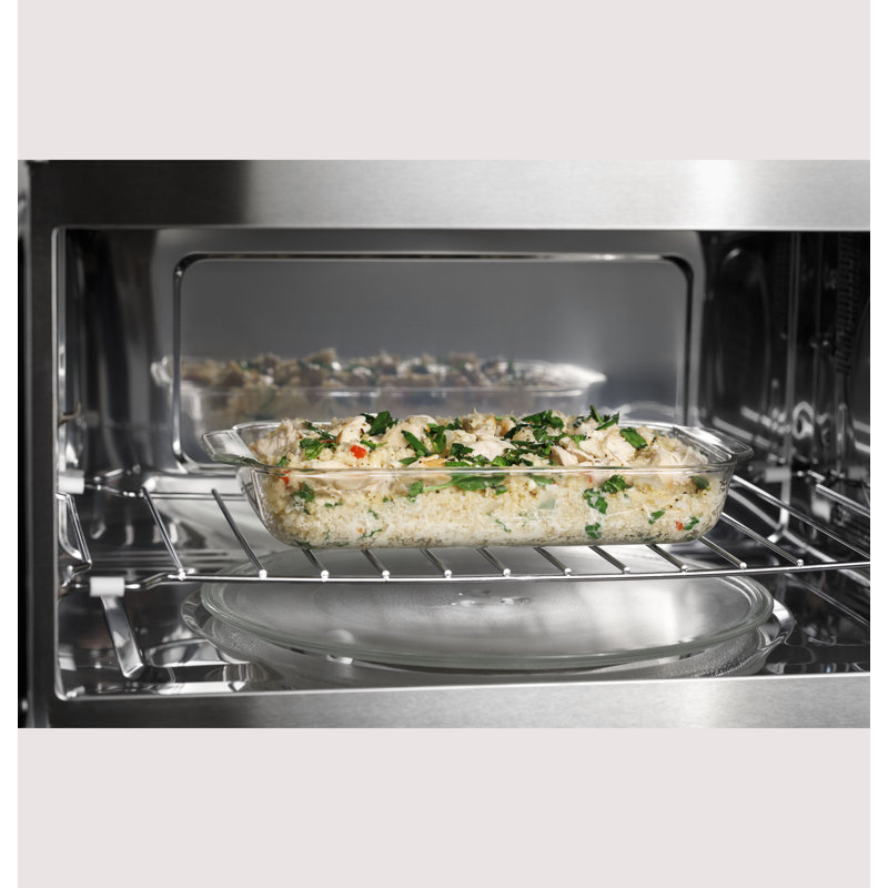GE Profile 1.7 Cu. Ft. Convection Over-The-Range Microwave Oven, Black Stainless