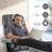 Huttonsville Reclining Chair with Vibration Massage and Removable Lumbar Pillow, 360 Degree Swivel-1465689889