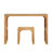 Solid Pine Dining Table and Bench Set for Indoor and Outdoor Use
