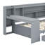Lit de jour avec 3 tiroirs, ports USB et bureau-536035915