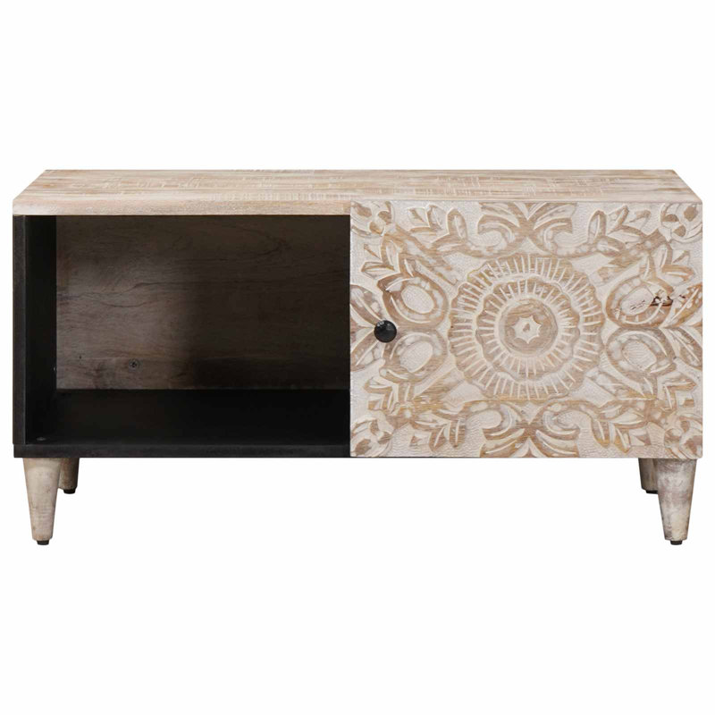  Coffee Table Solid Mango Wood Furniture Rectangular Indoor Modern Decor