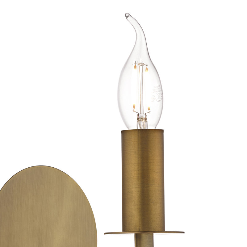 Catlin Candle Wall Light, Bronze
