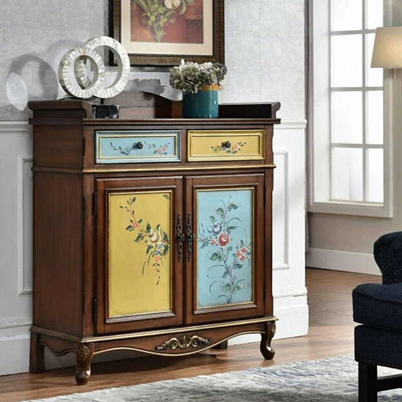 Armoire d'appoint en bois massif Retro