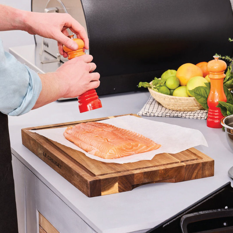 Le Creuset Acacia Wood Butcher Block, 20 X 14 X 2"