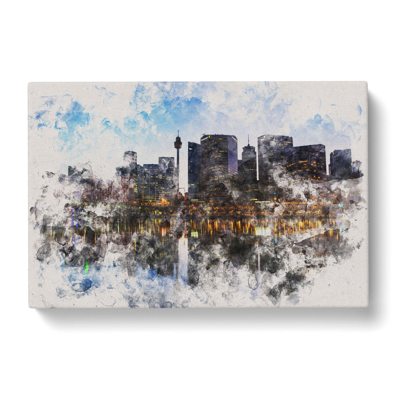 Sydney Skyline Vol.1 - Wrapped Canvas, 35cm H x 50cm W x 3cm D