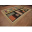 Tapis oriental multicolore à motif géométrique kilim 9 x 12