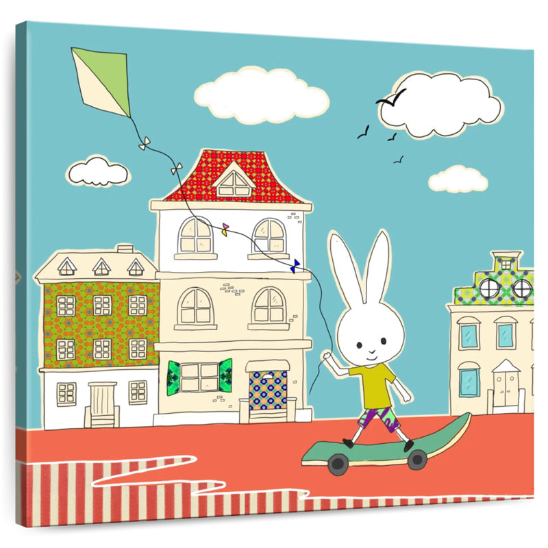Ashelle Rabbit Skateboard, H 33 po x l 33 po